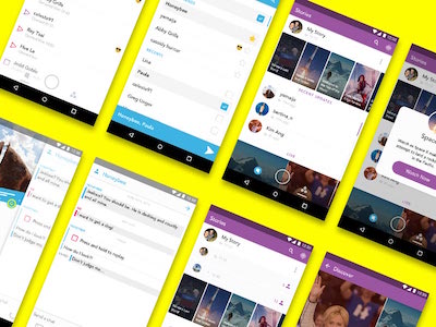 Snapchat Android UI Kit 