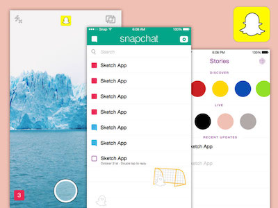 Snapchat iOS Template