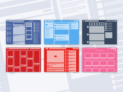 6 Web Layout Illustrations