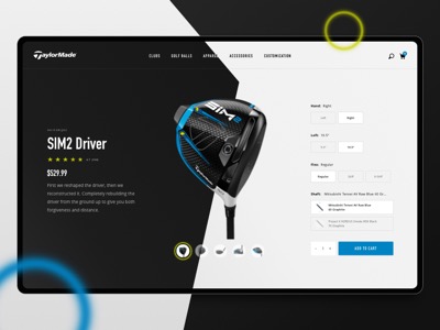 Golf Company Homepage Concept