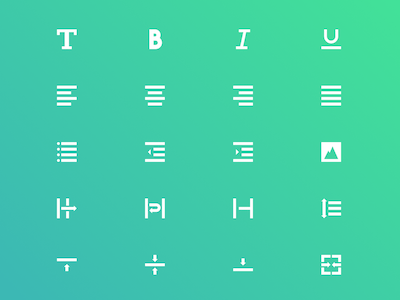 20 Text Editor Icons