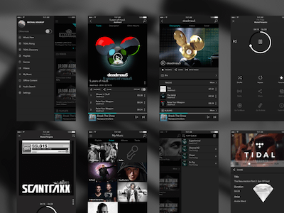 Tidal Music App UI