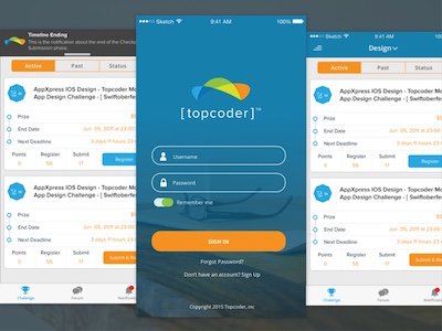 TopCoder App Redesign