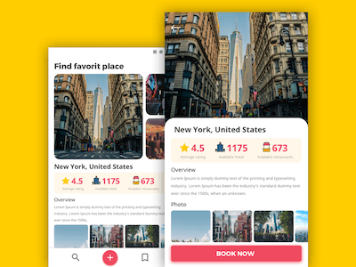 Travel App Screen