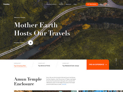 Travel Website and Landing Page