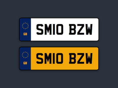 UK Car Registration Plates