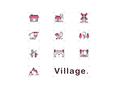 10 Village Icons