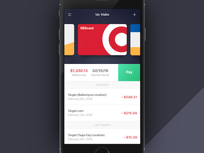 Wallet View Concept