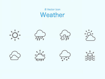 8 Weather Icons