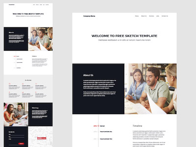 One Page Website Template