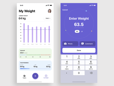 Weight Management Concept App