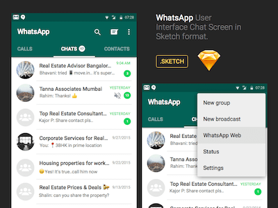 WhatsApp Android Chat UI