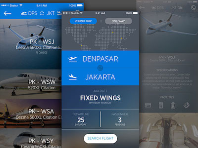 Whitesky Charter Flight App