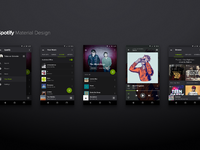 Spotify Material Design [Concept]