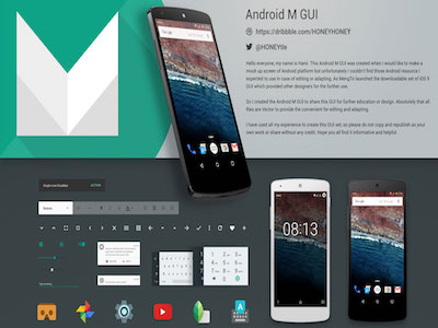 Android M GUI Kit