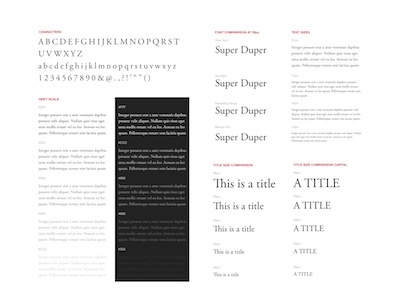 Font Specimen for Sketch