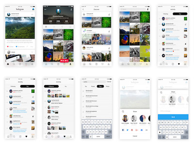 Instagram Based UI Kit