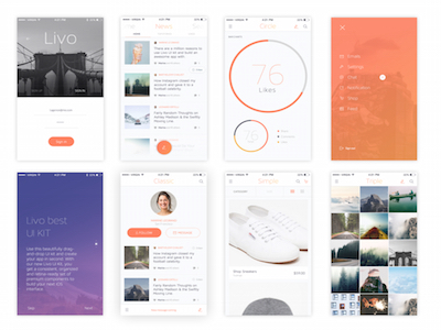 Livo Sample UI Kit