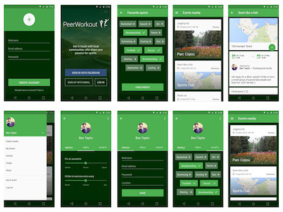 PeerWorkout Prototype for Android