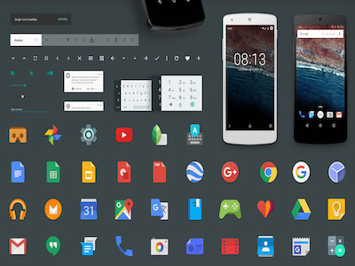 Android M GUI Kit