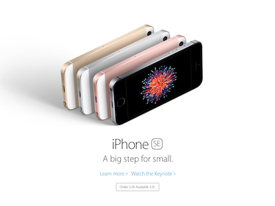 Apple iPhone Landing Page