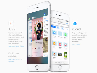 Apple iPhone Landing Page