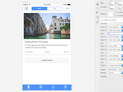Ionic Sketch UI Template