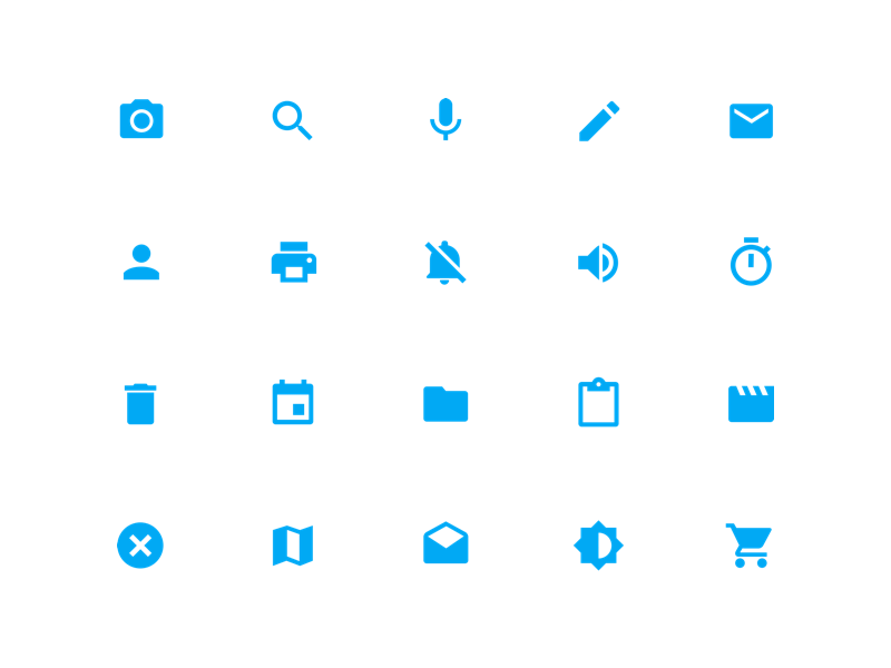 System Icons Material Design