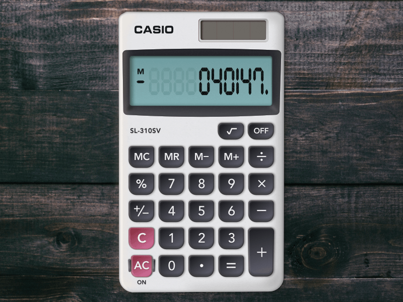 Casio SL-310SV Calculator