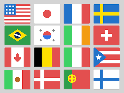 17 Google Style Minimal Flags