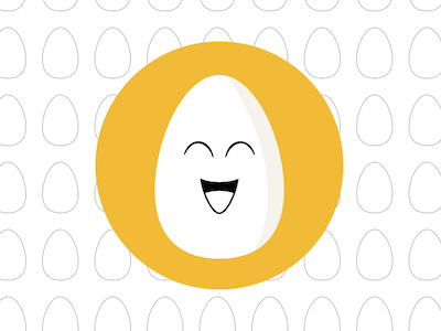 Happy Egg Flat Icon