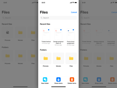 File Browser App Concept