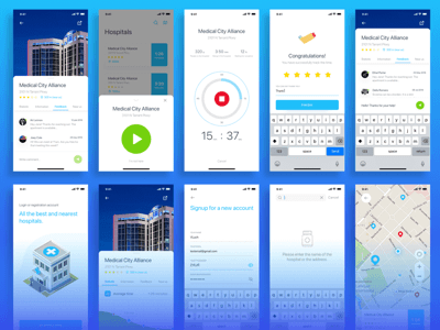 Hospital Adviser iOS App Concept