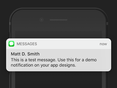 iOS 10 Message Notification 