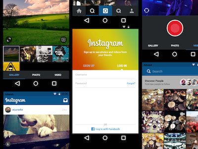 Instagram for Android UI