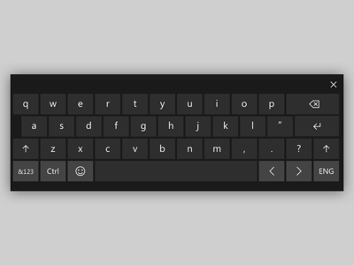 Microsoft Windows 10 Virtual Keyboard