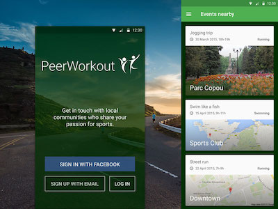 PeerWorkout Prototype for Android