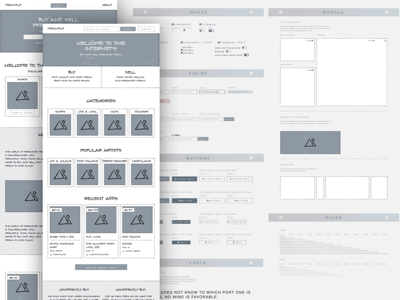 Low Fidelity Wireframing System