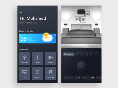 Smart Home App Screen